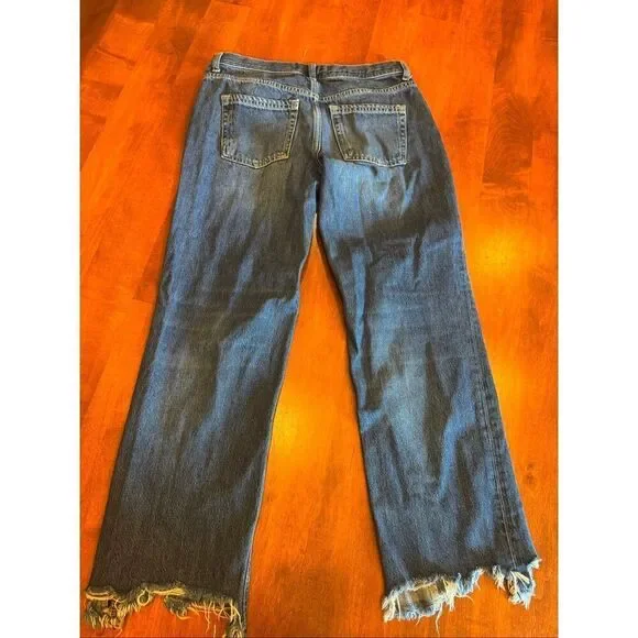 Woman’s free people ankle crop jeans waist size 26 - Picture 4 of 5